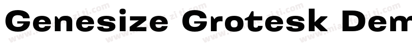 Genesize Grotesk Demo字体转换